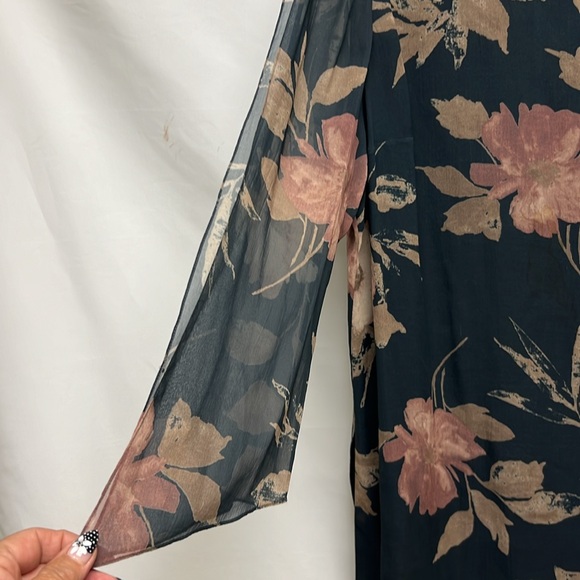 Carmen Marc Valvo long sleeves print tunic - Picture 4 of 8